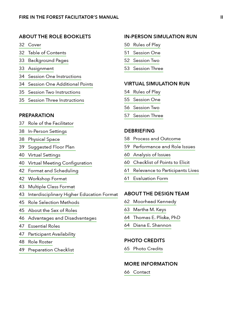 Table of Contents